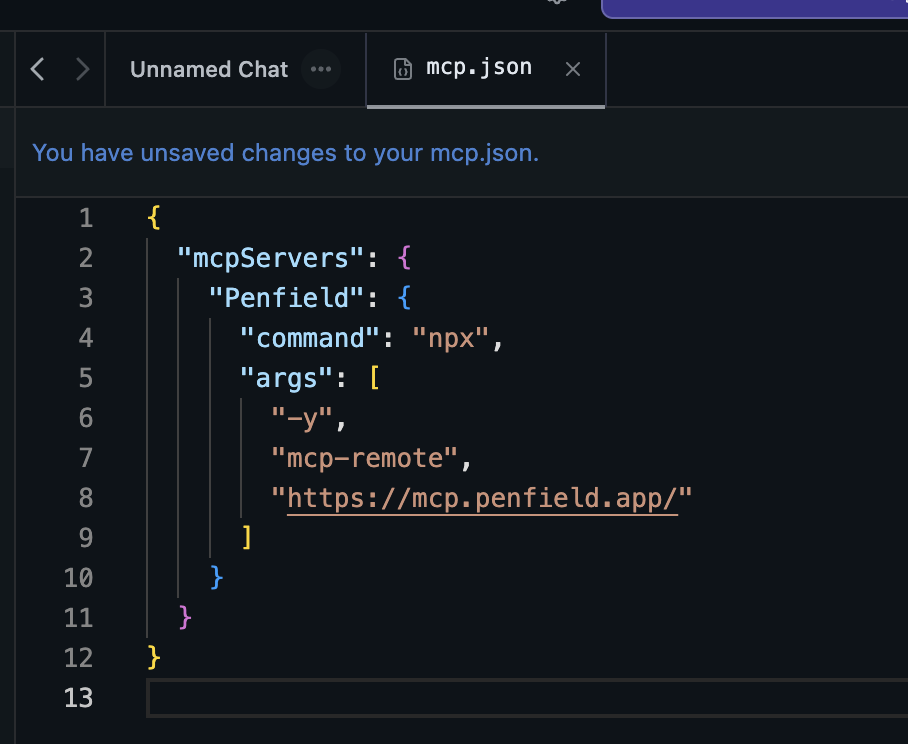 LM Studio mcp.json configuration