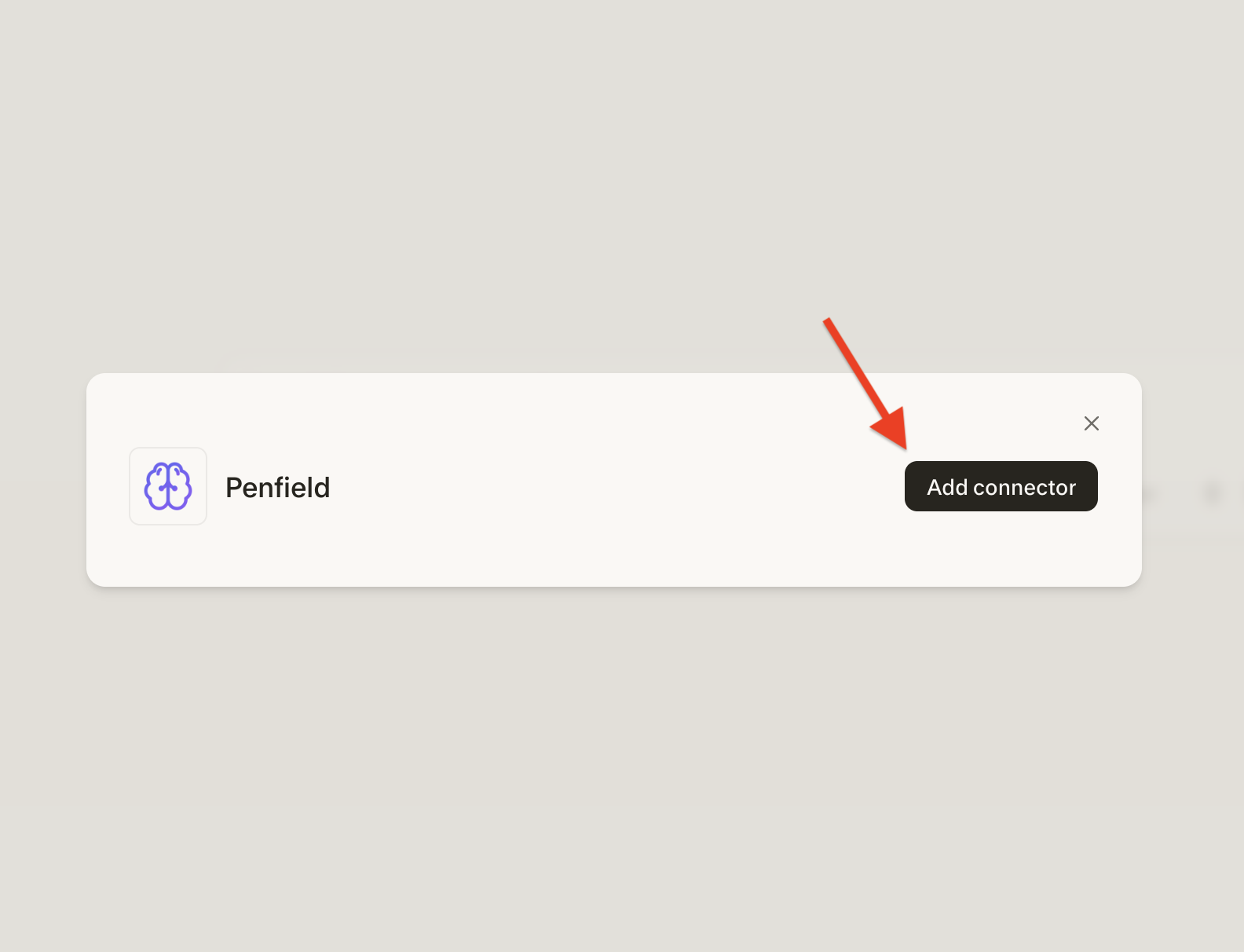 Add connector button for Penfield